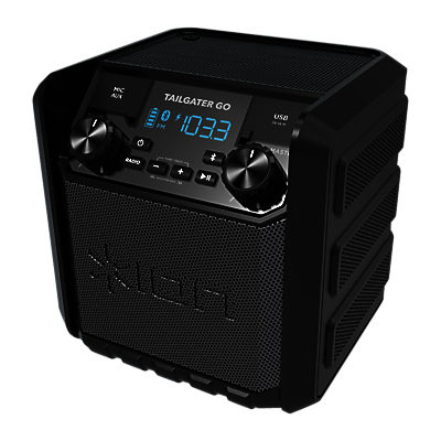 ION Tailgater GO Splash-Resistant Bluetooth Portable Speaker, Grey ION Tailgater GO Splash-Resistant Bluetooth Portable Speaker, Grey